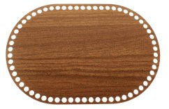 Dno na košík ovál 30x20 cm OŘECH typ D32
