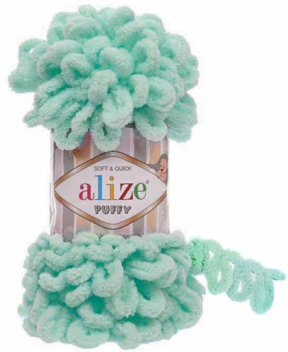 Alize Puffy 19 světle tyrkysová