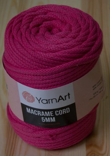 Macrame Cord 5 mm  barva  771 růžová
