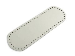 Dno na kabelku z eko kůže 10 x 30 cm šedá nejsvětlejší