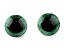 Bezpečnostní oči glitrové Ø25 mm barva zelená 1 jakost  cena za 2ks