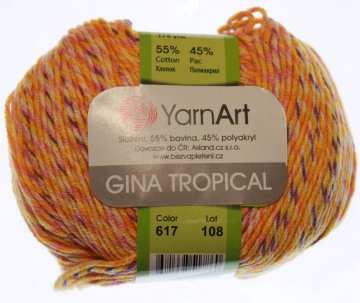 Gina /Jeans Tropical - Materiál složení - 55% bavlna 45% akryl