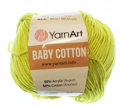Baby Cotton  YarnArt 436 zelenožlutá