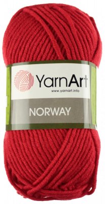 Norway  protižmolková příze YarnArt 41 červená