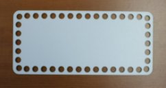 Dno na košík obdélník 22X10 cm BÍLÁ typ E38