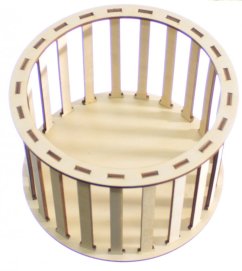Konstrukce pro vyplétané košíky 15x10cm kruh typ K1