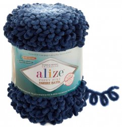 Alize Puffy Fine Ombre Batik  7266 tmavě modrá