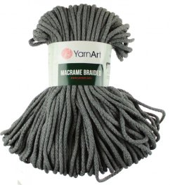 Šňůry Macrame Braided příze  774  YarnArt tmavě šedá