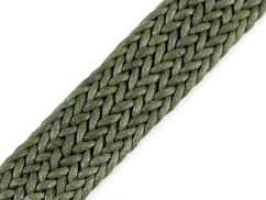 Splétaný popruh zelená khaki šíře 30 mm