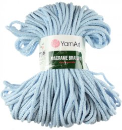 Šňůry Macrame Braided příze  760 YarnArt  světle modrá