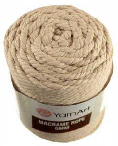 Macrame Rope 753 béžová  5 mm