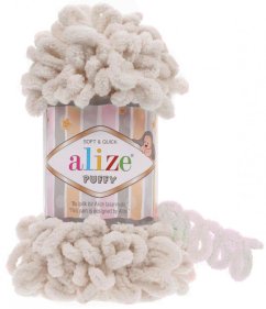 Alize Puffy  599   bílá káva