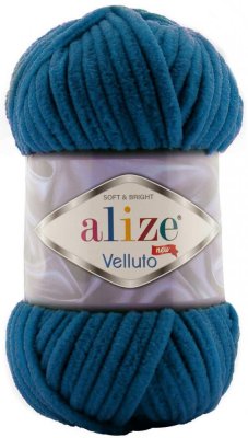 Alize Velluto 646 petrolejová