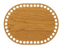 Dno na košík ovál 20x15 cm DUB typ D33