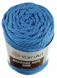 Macrame Rope 786 královsky modrá 3 mm