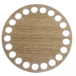 Dno na košík kruh 10 cm Dub Taupe typ B10