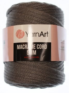 Macrame Cord  5mm - Materiál složení - 60% Bavlna - 40% Viskóza a Polyester