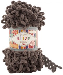 Alize Puffy Fine 305 hnědá káva