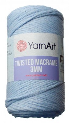 Twisted Macrame 3mm příze   č. 760 světle modrá