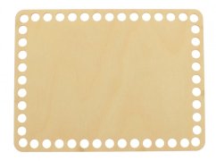 Dno na košík obdélník 20X15 cm Přírodní překližka  typ E27
