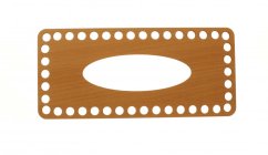 Víko na kapesníky obdélník 22X10 cm DUB typ E22