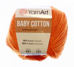Baby Cotton  YarnArt 421 oranžová