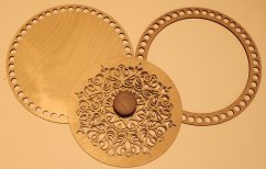 Set prstenec + dno + víko + knopka-  PŘÍRODNÍ 20 cm typ 1