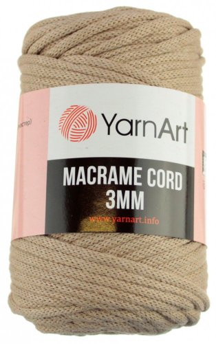 Macrame Cord 3 mm 768 béžová YarnArt