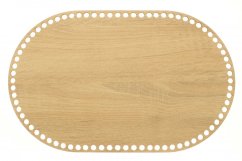 Dno na košík ovál 40x25 cm DUB II typ D29