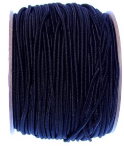 Klobouková pruženka 2 mm  černá
