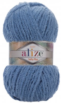 Alize Softy Plus 374 modro šedá