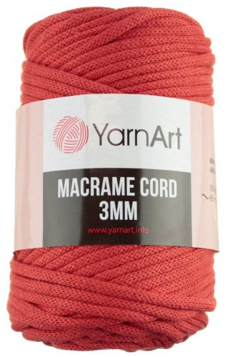 Macrame Cord 3 mm 785 cihlová YarnArt