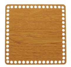 Dno na košík ČTVEREC 20X20 cm DUB typ F3