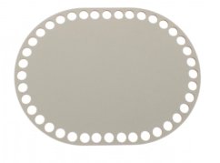 Dno na košík ovál 20x15 cm ŠEDÁ typ D33