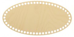 Dno na košík ovál 40x20 cm Přírodní překližka typ D27