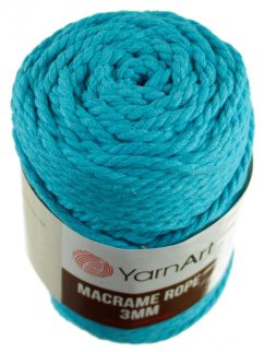 Macrame Rope 763 tyrkys  3 mm