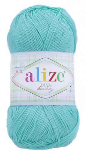 Alize Diva Baby  barva  287 mint