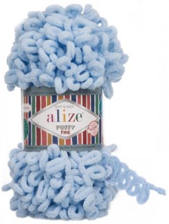 Alize Puffy Fine 218 světle modrá