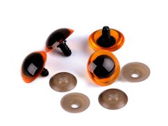 Bezpečnostní oči Ø20 mm 2 jakost  barva jantar