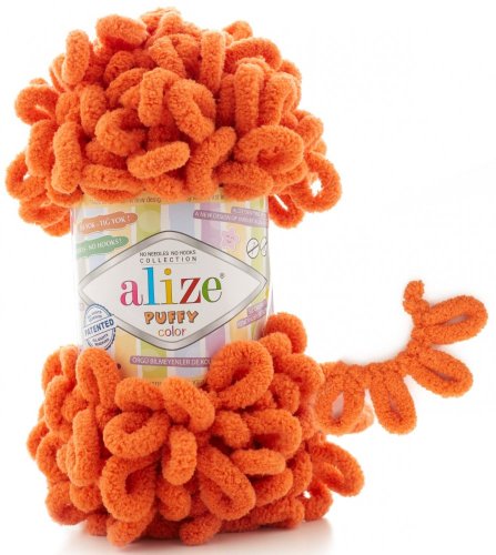 Alize Puffy  06 sytá oranžová