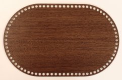 Dno na košík ovál 40X25 cm Ořech Tmavý typ D29