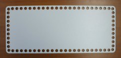 Dno na košík obdélník 35X15 cm BÍLÁ typ E30