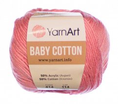 Baby Cotton  YarnArt 414 růžová