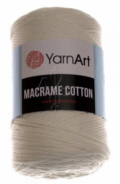 Macrame Cotton  Barva č  752 světle krémová