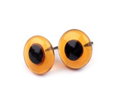 Skleněné oči napichovací Ø8 mm hnědá