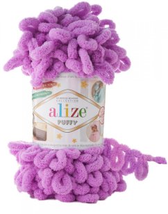 Alize Puffy   barva č . 378  růžovo fialová