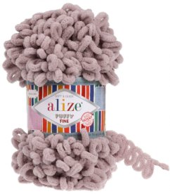 Alize Puffy Fine 268 šedo béžová