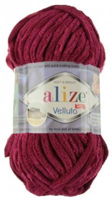 Alize Velluto 107 vínová