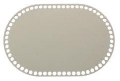 Dno na košík ovál 30x20 cm ŠEDÁ typ D32