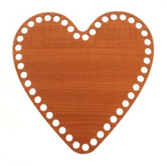 Dno na košík SRDCE 20 cm TŘEŠEŇ typ S3